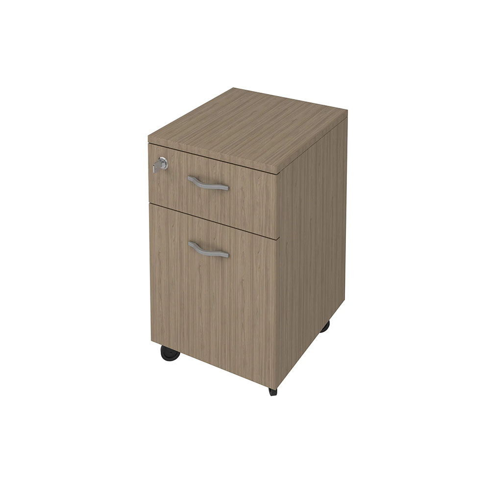 Офис контейнер за бюро - K10 с 1 чекмедже и врата, цвят лукс